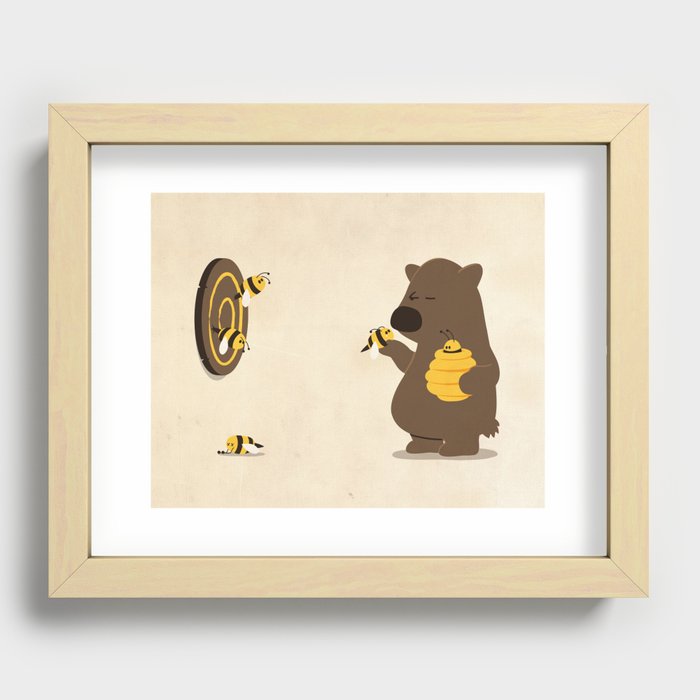Bee game Recessed Framed Print