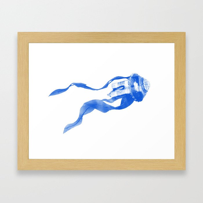 blue jelly Framed Art Print