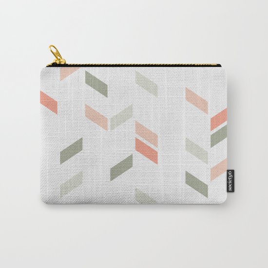 Geometric Confetti (Rose Garden) Carry-All Pouch
