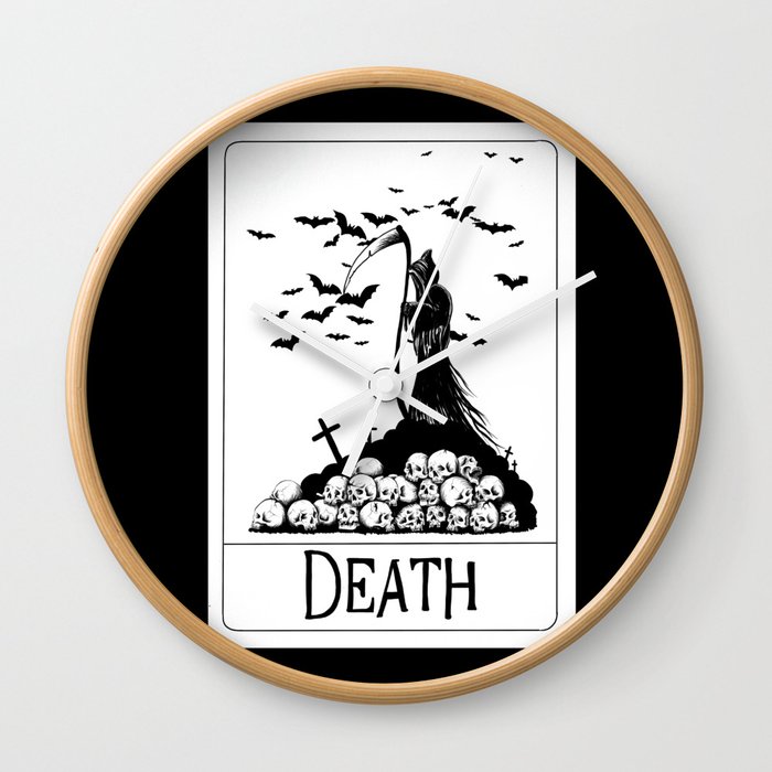 Death Tarot Card Wall Clock