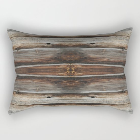 wood 2 Rectangular Pillow