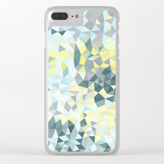 Spring Rain Tris Clear iPhone Case