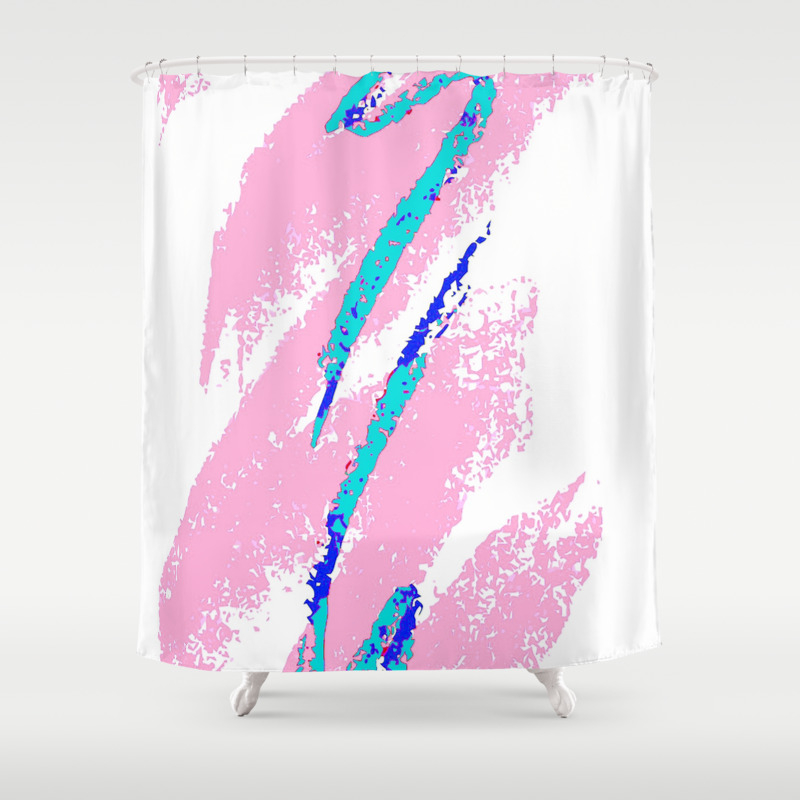 90 S Nostalgia Remix Pt1 Shower Curtain By Benharris Society6