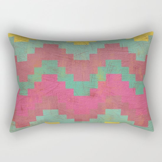 Aztec Vintage Pattern 01 Rectangular Pillow