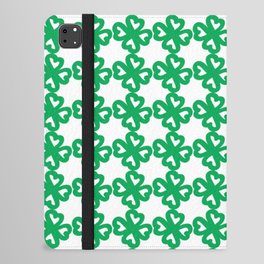 Green Shamrocks Pattern iPad Folio Case