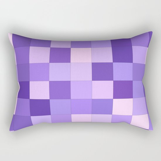 Pastel purple squares Rectangular Pillow