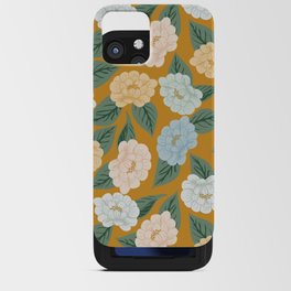 Into the meadow - mustard yellow and blue iPhone Card Case