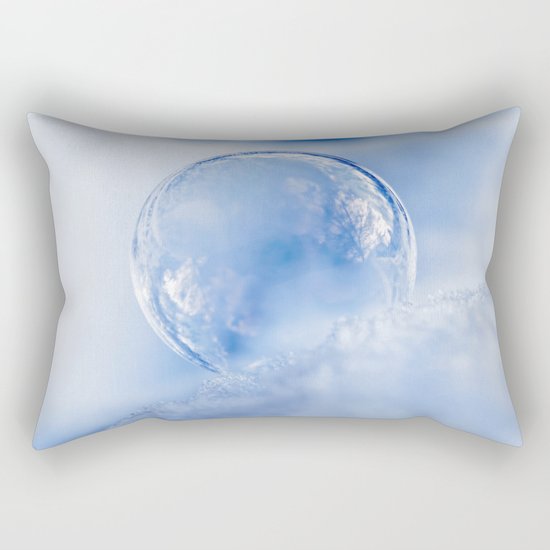 Blue Sky Bubble Rectangular Pillow