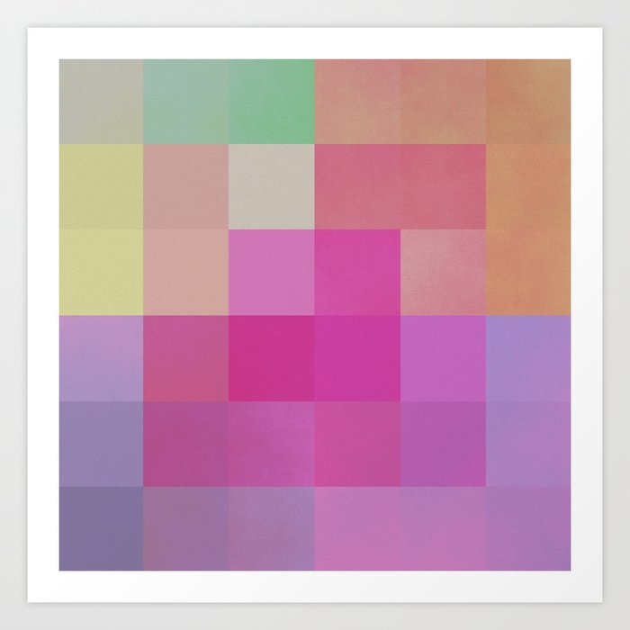Squares abstract no. 2 Art Print by christinebssler Society6