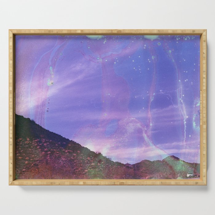 Mountain Landscape in Magical Film Soup Serving Tray