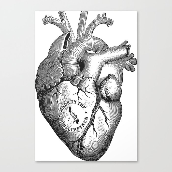 Heart Made in the Philippines Canvas Print