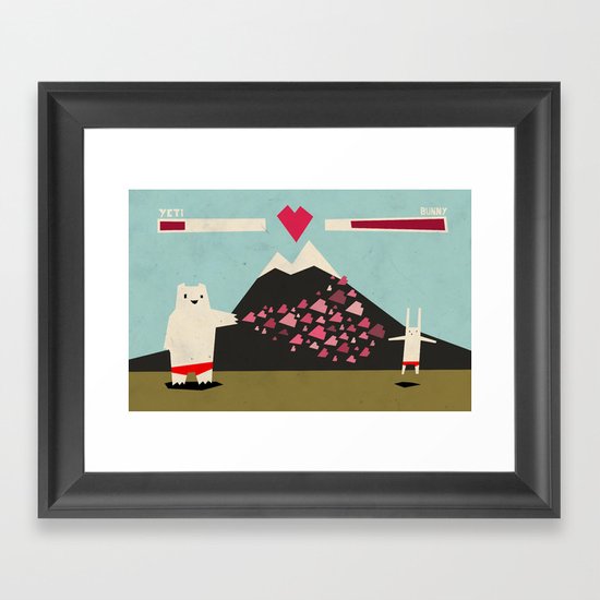 I love you more! Framed Art Print
