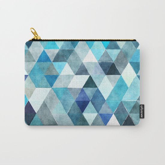 Retro Triangles Pattern 01 Carry-All Pouch
