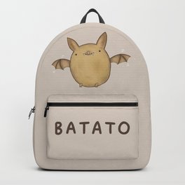 Batato Backpack | Foodimal, Kawaii, Bats, Joke, Vegetable, Drawing, Pun, Silly, Veg, Cute 
