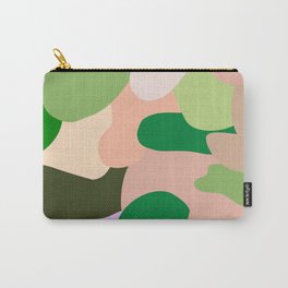 Abstract Shapes | Pink and Green Carry-All Pouch