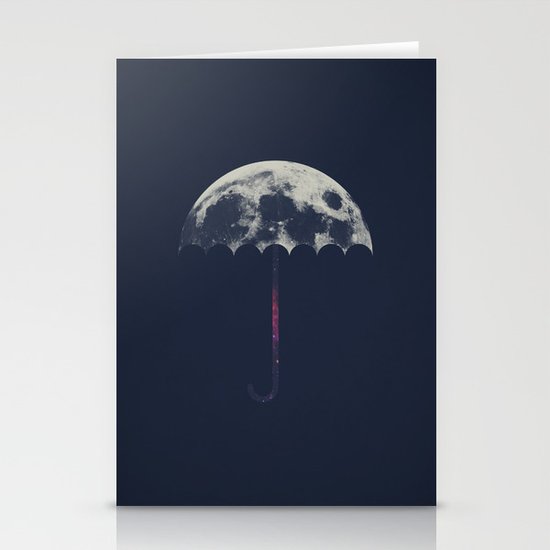 Space Umbrella Stationery Cards