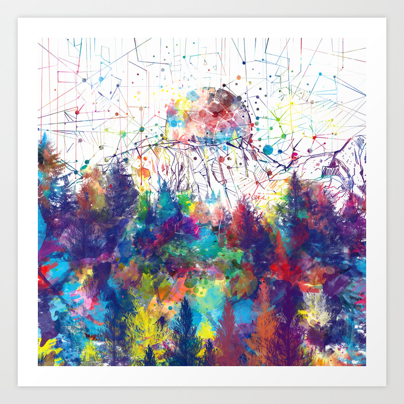 Colorful Forest 2 Art Print By Bekimart Society6