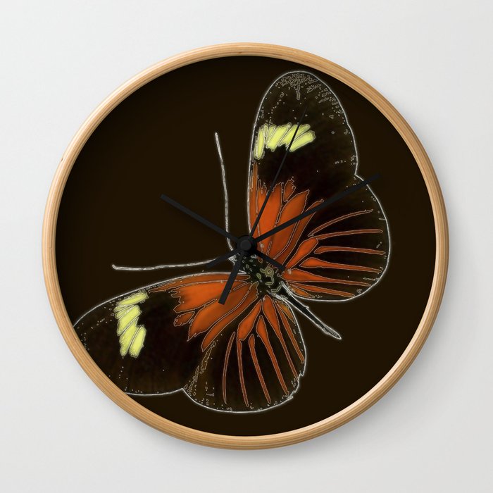 Untitled Butterfly Wall Clock