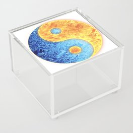 Yin Yang Fire and Ice Acrylic Box