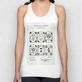 Playing cards old patent Tank Top