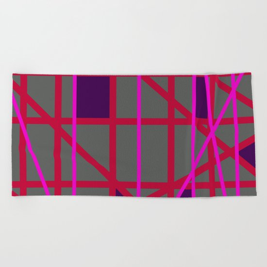 Abstract RF Beach Towel