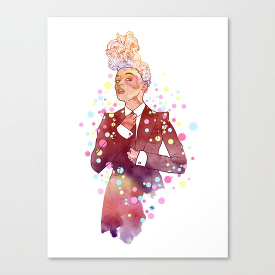 Janelle Monae's Neon Dream Canvas Print