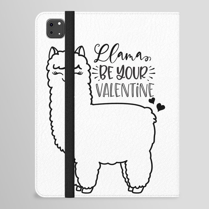 Llama Be Your Valentine iPad Folio Case