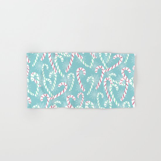 Frosty Canes Hand & Bath Towel