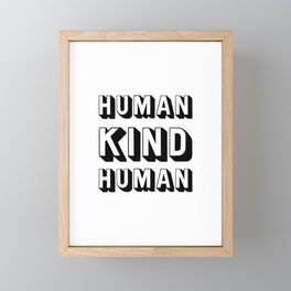 HUMAN KIND HUMAN Framed Mini Art Print