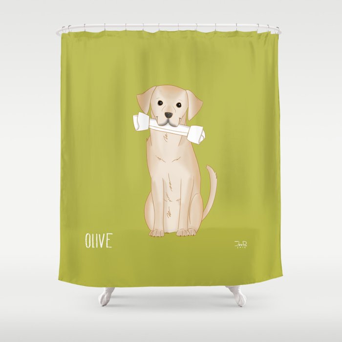 Olive Shower Curtain