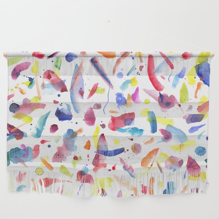 Abstract Painterly Brushstrokes Wall Hanging