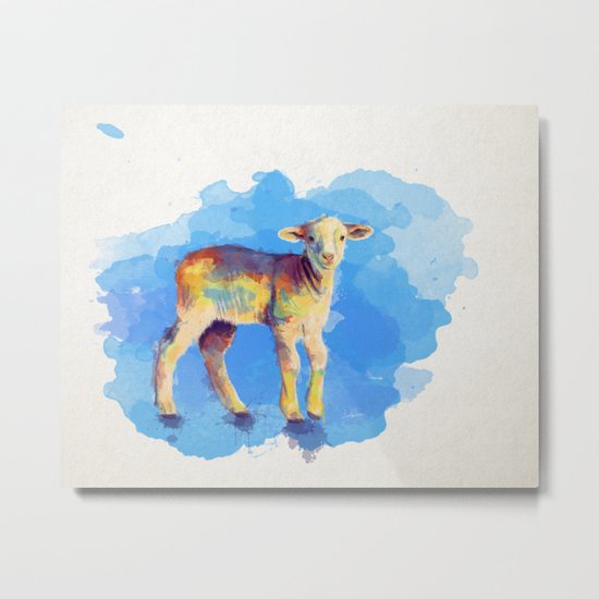 Litte Lamb Metal Print