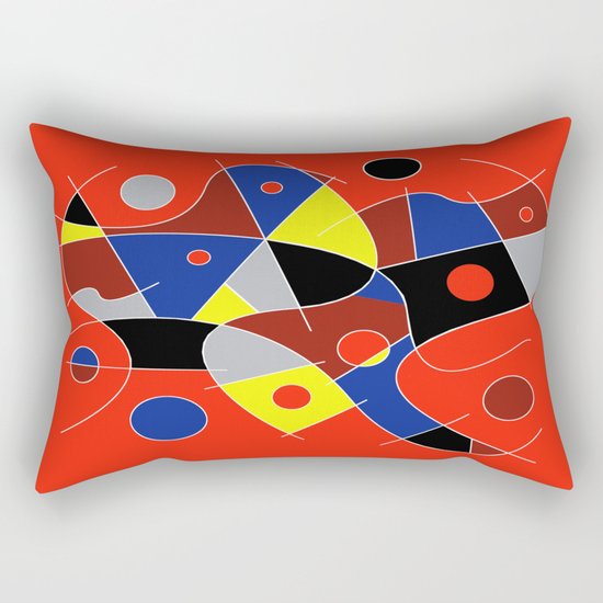 Abstract #222 | The Cellist Rectangular Pillow