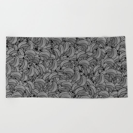 Plenty of Bananas - Gray Beach Towel