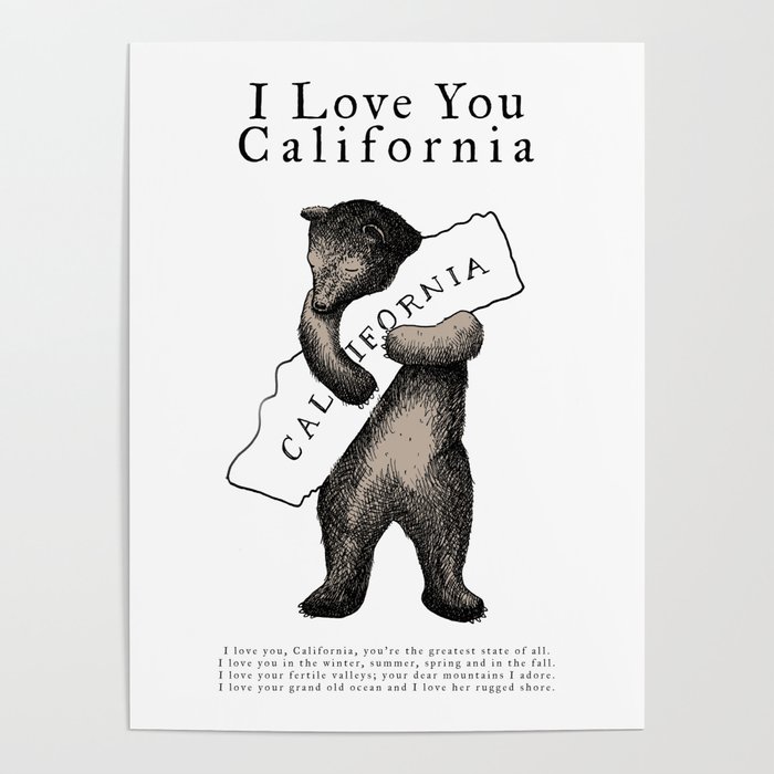 i love you california Poster