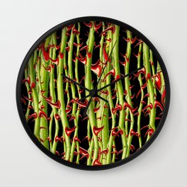 Pricks and Thorns by iamjohnlogan Wall Clock