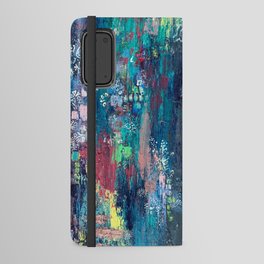 dissonance, abstract painting Android Wallet Case