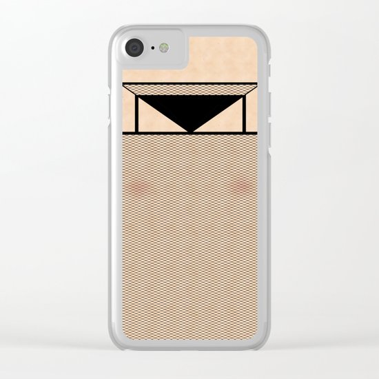 Fishnet Stockings and Black Knickers Clear iPhone Case