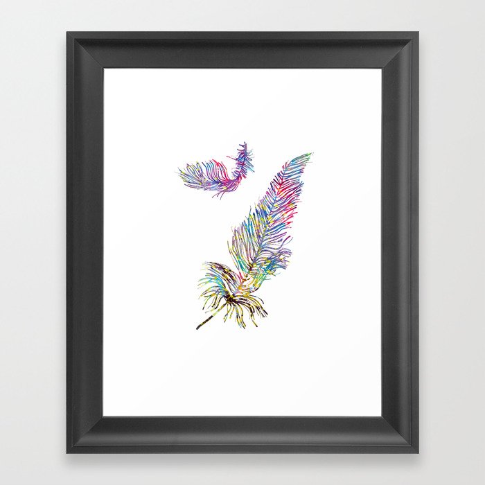 feathers Framed Art Print