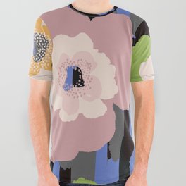 Abstract Flower Pattern 01 All Over Graphic Tee