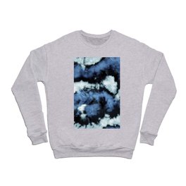 Indigo Tie Dye Abstract Crewneck Sweatshirt