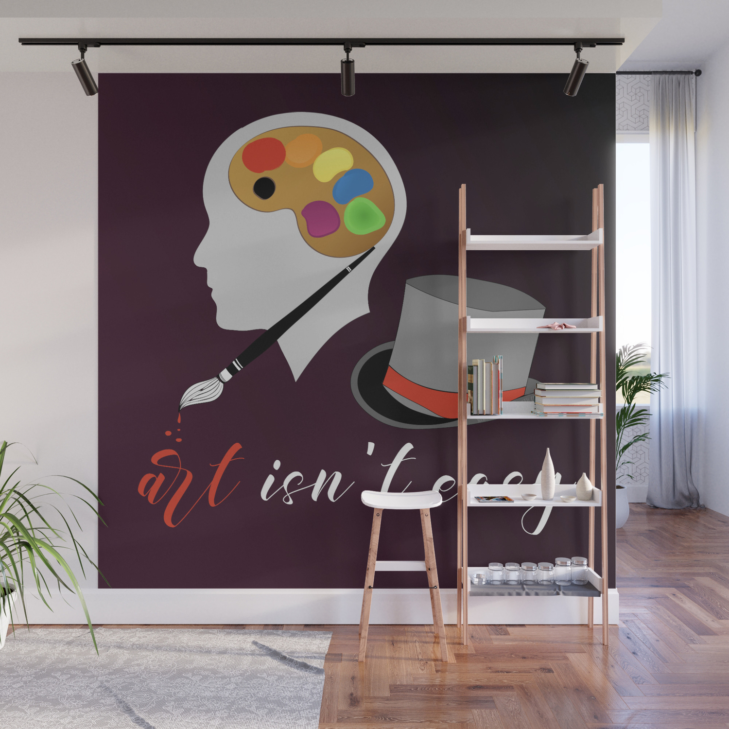 Art Isn T Easy Wall Mural By Jmkstock Society6