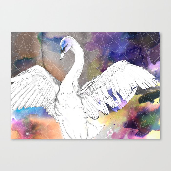 Virgo Swan Canvas Print