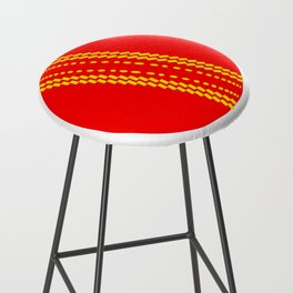 Red Cricket Ball Bar Stool