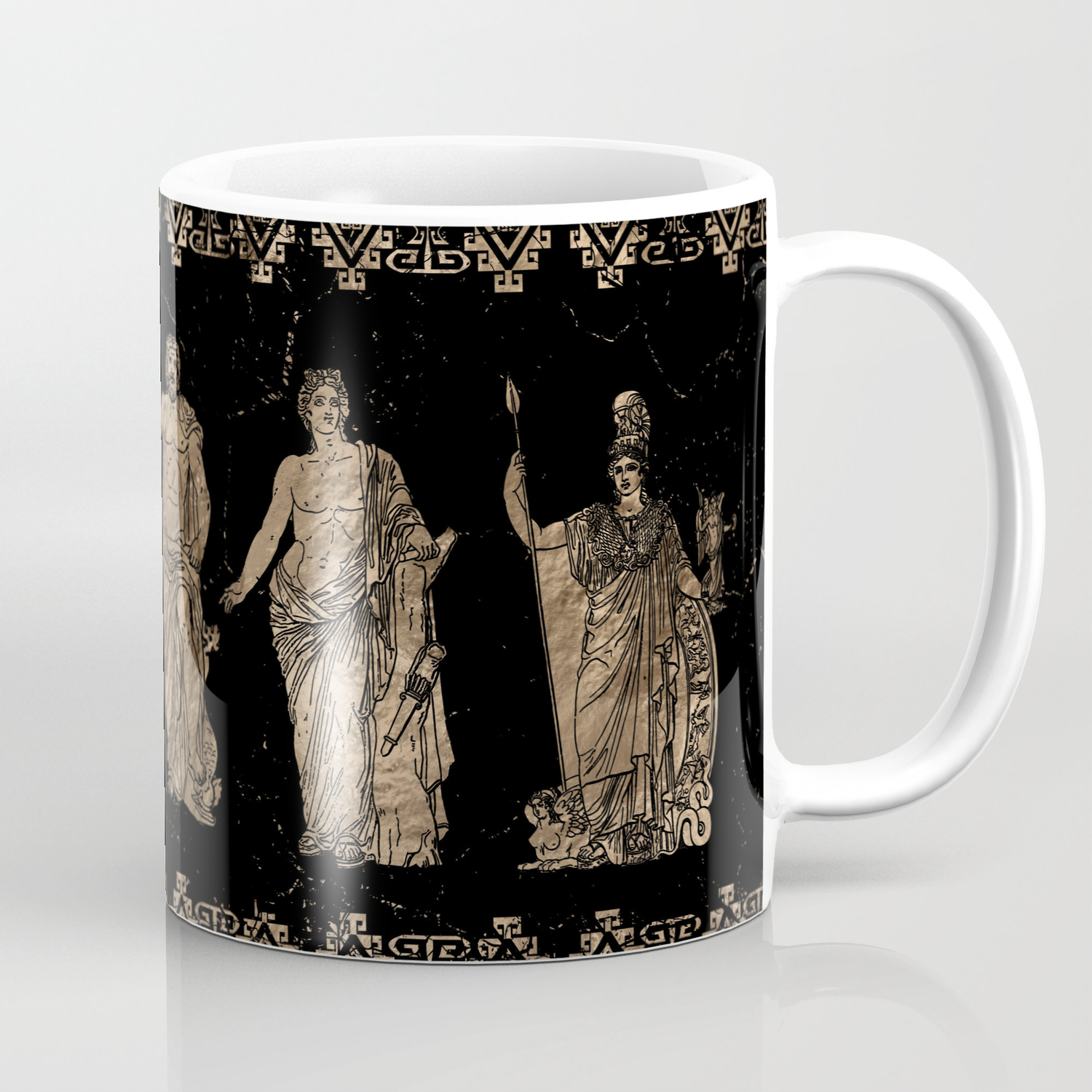 Greek Deities And Meander Key Ornament Coffee Mug By K9printart Society6
