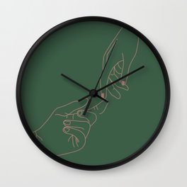Almost There (green) Wall Clock