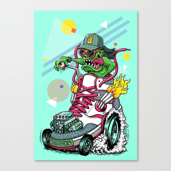 RIDE IT, KICK IT! Canvas Print