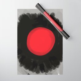 Zen Red and Black #design #minimal #zen Wrapping Paper