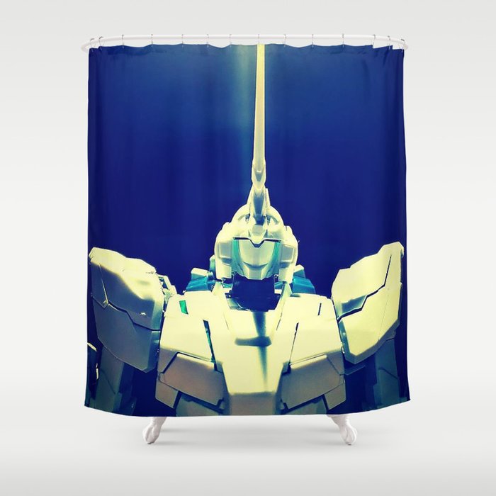 Gundam Rx-0 Unicorn Mode - Final Battle Shower Curtain