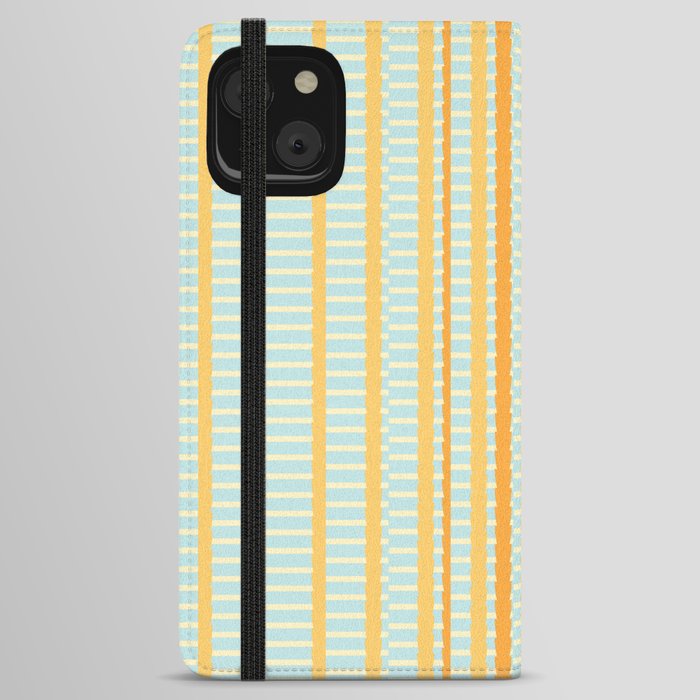 Stripes meet Stripes Composition Artwork 01 Color 02 iPhone Wallet Case